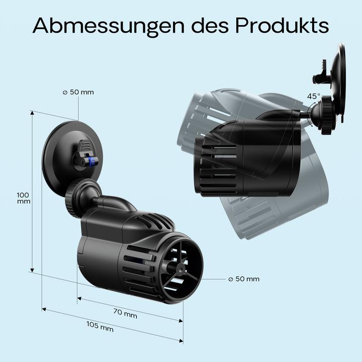 Actual product image SunSun JVP-110A Circulation Pump Wavemaker Suction Cup Holder 2000l/h 2.5W Aquarium Water Pump for Fish Tan