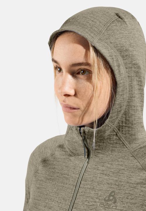 Image du produit Odlo Women's Tencia Mid Layer Hoody Full Zip (L)