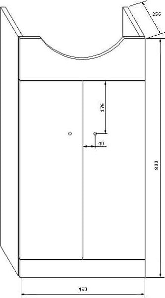 Produktbild Deftrans Cabinet With Washbasin Nice 50