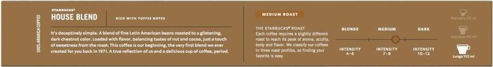 Produktbild Starbucks House Blend by Nespresso Medium Roast (10 x Port.)