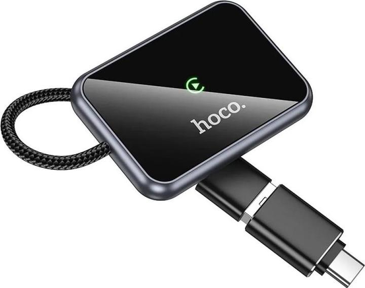 Actual product image Hoco Wireless headphones Wireless CarPlay adapter USB A / USB C HU1 black