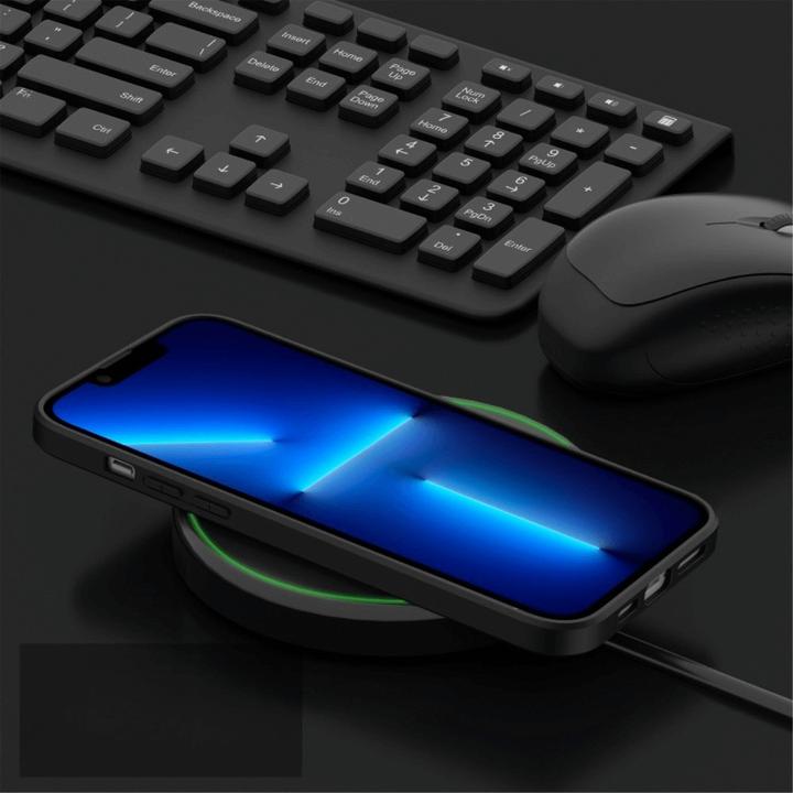 Actual product image Cover-Discount iPhone 15 Plus - Retro Protective Case with Faux Leather Dark Blue (Apple iPhone 15 Plus)