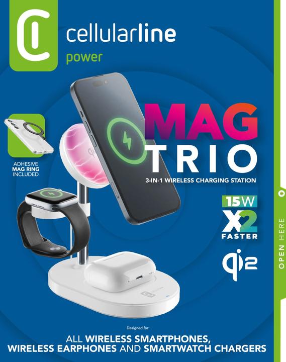 Produktbild Cellularline WIR3IN1MAGQI2W (15 W)