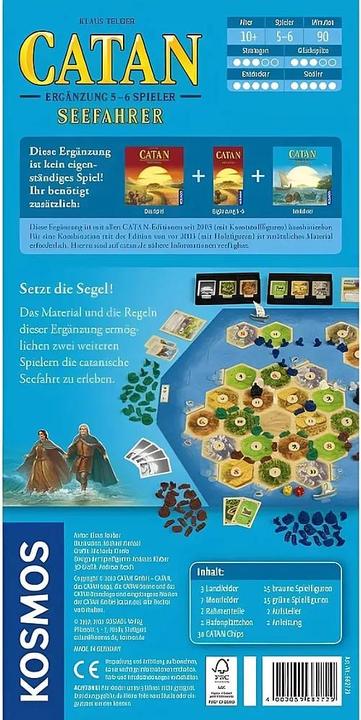 Produktbild Kosmos Catan - Seefahrer (Deutsch, 3 - 6 Spieler)