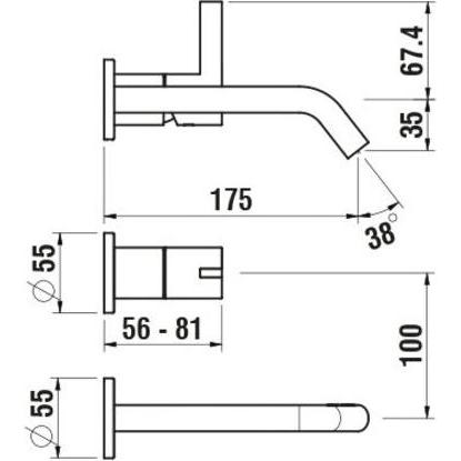 Thumbnail - Laufen, Badarmatur, H3113360821201