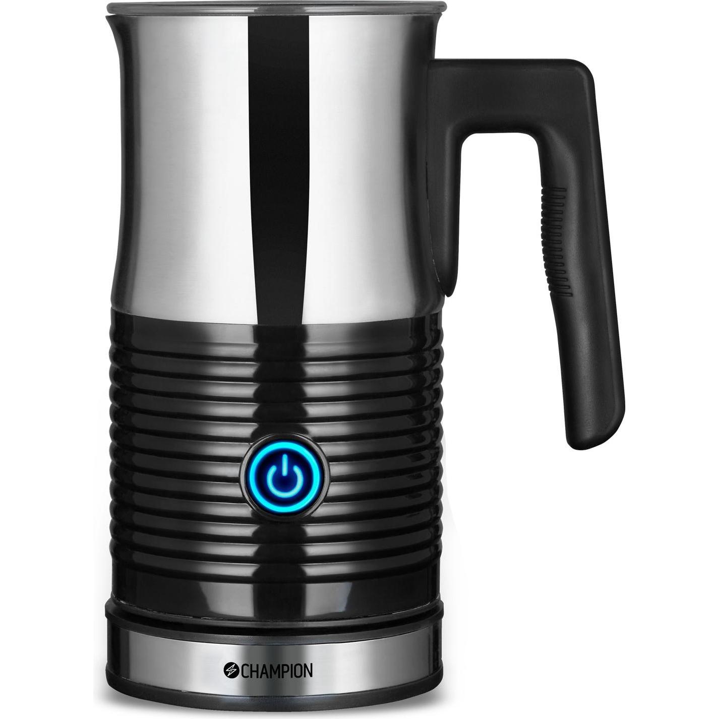 Champion Milchaufschäumer 130ml/300ml MS210 Edelstahl, Milchaufschäumer, Silber