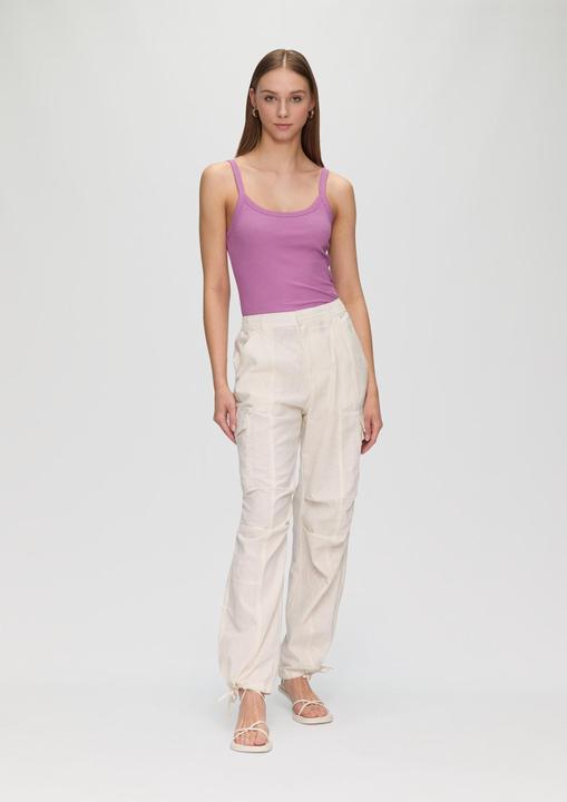 Image du produit S.Oliver Hose Hose aus Leinenmix mit Cargo-Taschen und Ziernaht (44)