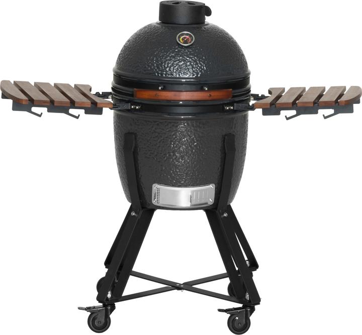 Mustang Grill Kamado M Charcoal Charcoal Barbecue Grill Surface (Diameter)=380mm Grey (380 mm)