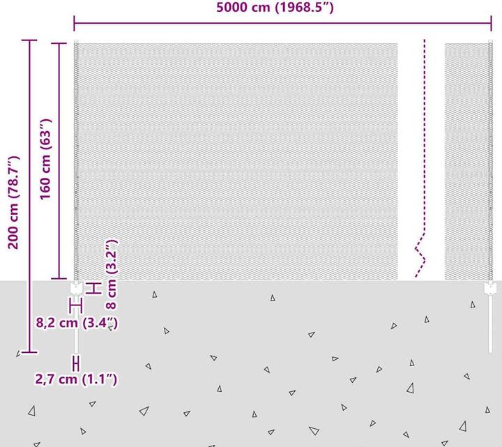 Produktbild vidaXL Aussenbarriere