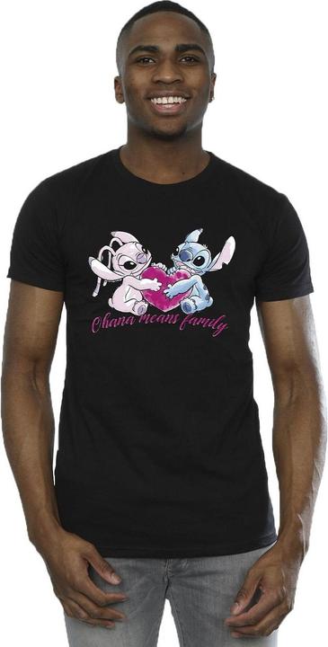 Produktbild Disney Lilo And Stitch Ohana Heart With Angel TShirt (L)