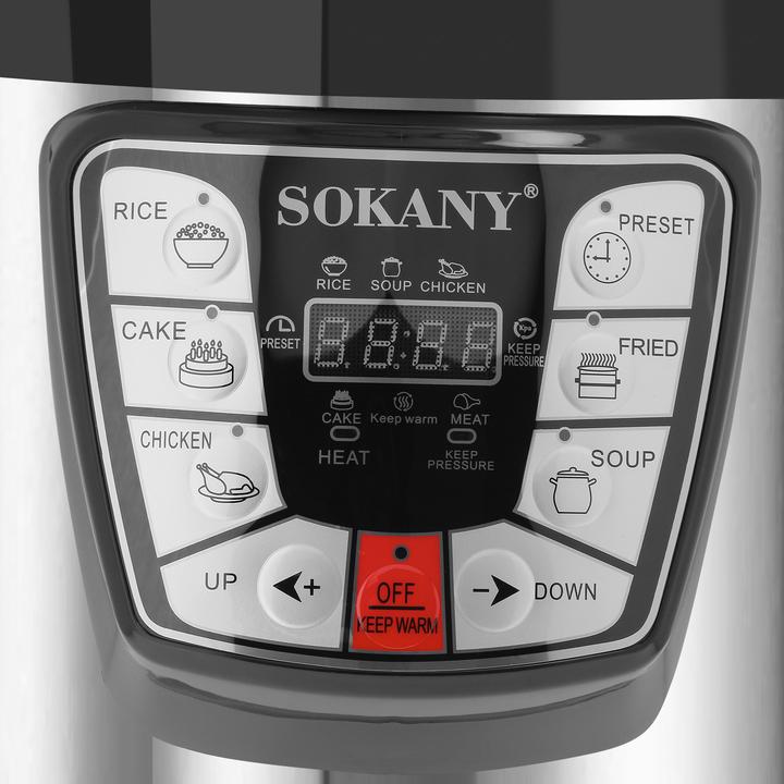 Actual product image Sokany Schnellkochtopf 6L Multifunktion