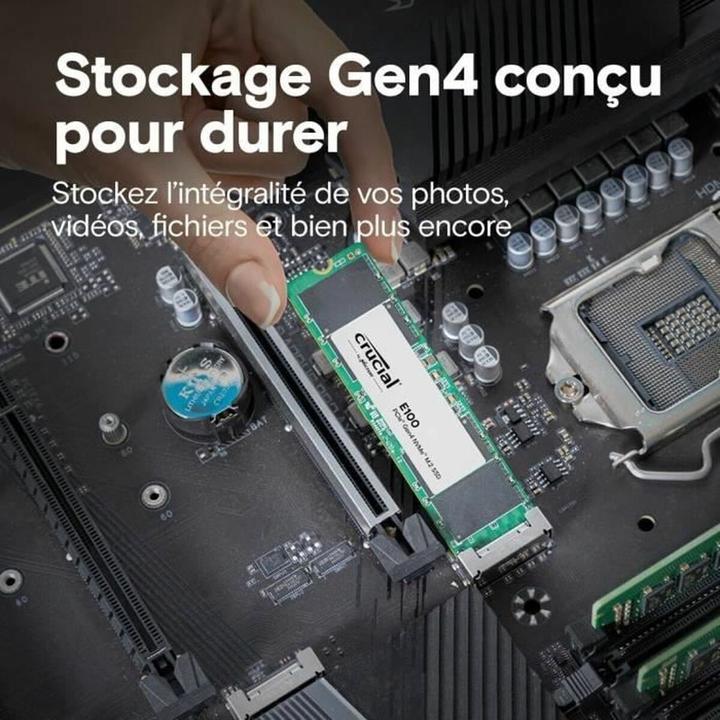 Image du produit Crucial E100 (480 Go, M.2, M.2 2280)