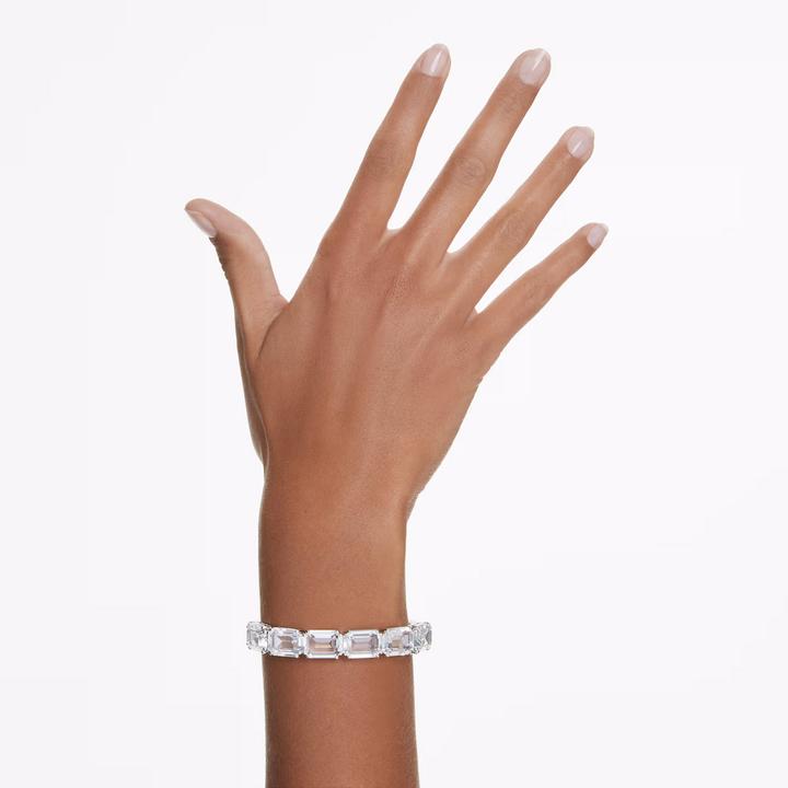 Image du produit Swarovski Millenia Bracelet-jonc Octogonal Blanc (17.50 cm, Métal Swarovski)