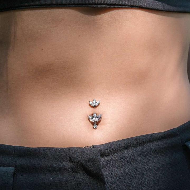 Image du produit Bijouteria Piercing nombril (Cristallin, Acier chirurgical 316L)