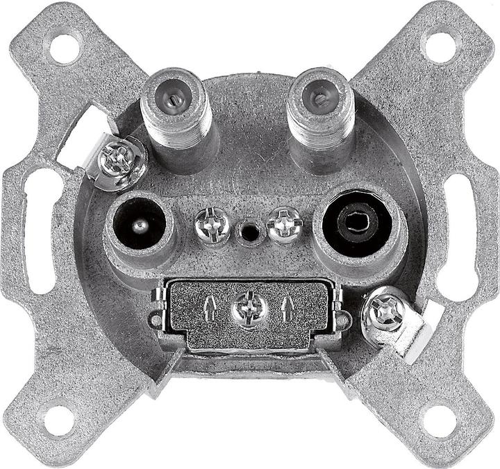 Image du produit Televes Boîtier d'antenne ADO 4N Boîtier de dérivation 4 trous TWIN SIMPLE (Prise antenne)