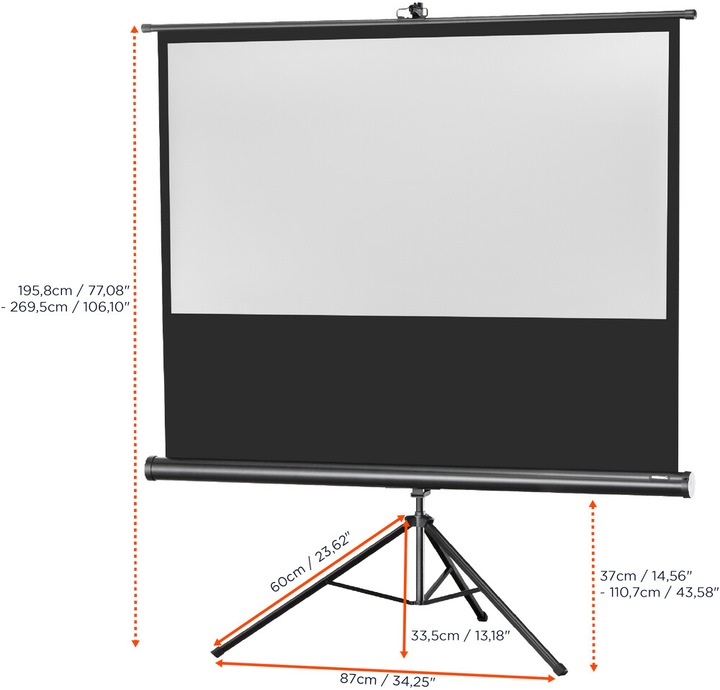 Actual product image Celexon Eco tripod, screen, 16:9 (83.07", 16:9)