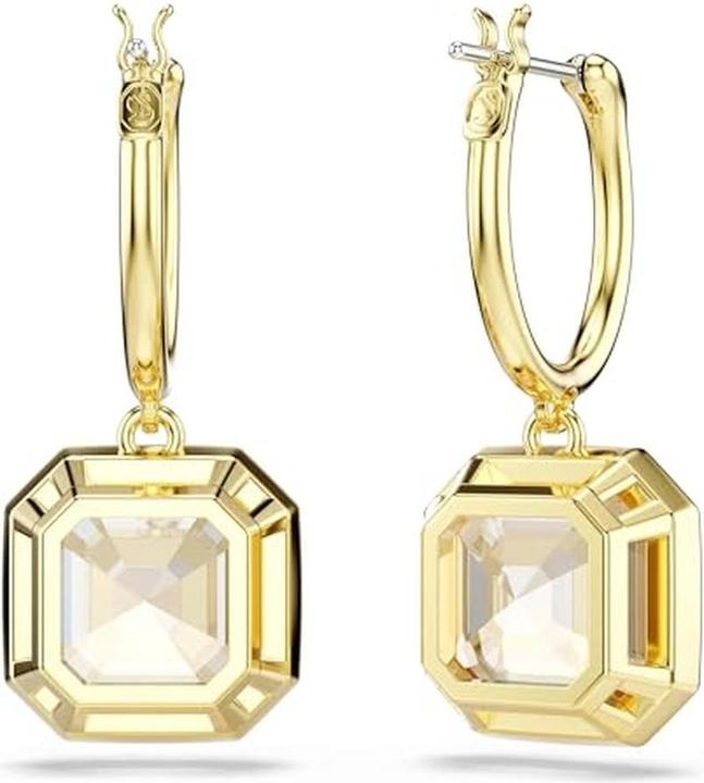 Actual product image Swarovski Millenia Drop Ohrhänger Kissenschliff Karamell Goldlegierungsschicht (Swarovski Metal)