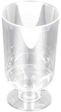 Actual product image Neutral Wine glass clear plastic (15x)