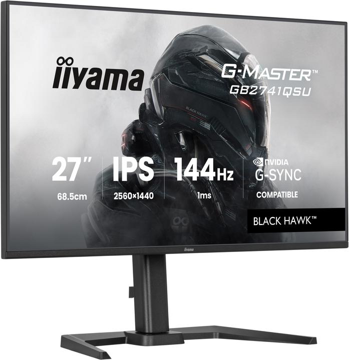 Image du produit iiyama 68.6cm (27") GB2741QSU-B1 16:9 HDMI+DP+2xUSB IPS (2560 x 1440 pixels, 27")