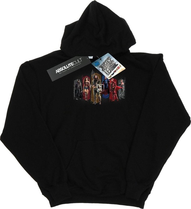 Image du produit - Sweat à capuche JUSTICE LEAGUE MOVIE TEAM HEXAGONS - Homme (L)