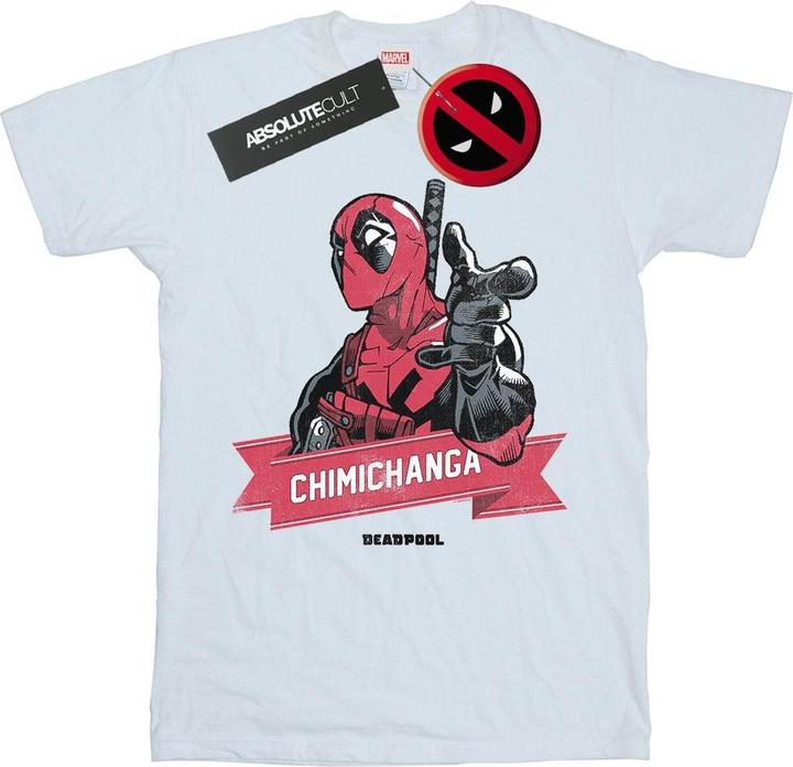 Immagine prodotto Deadpool Chimichanga Finger Maglietta Uomo (M)