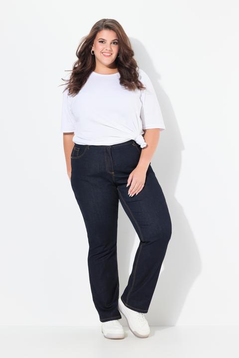 Image du produit Ulla Popken Jean Mandy, coupe 5 poches droite. Taille confortable et tissu stretch (52)