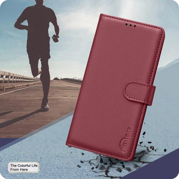 Actual product image Binfen Color Galaxy A56 - BINFEN Leder Etui Hülle mit RFID Blocker (Samsung Galaxy A56)