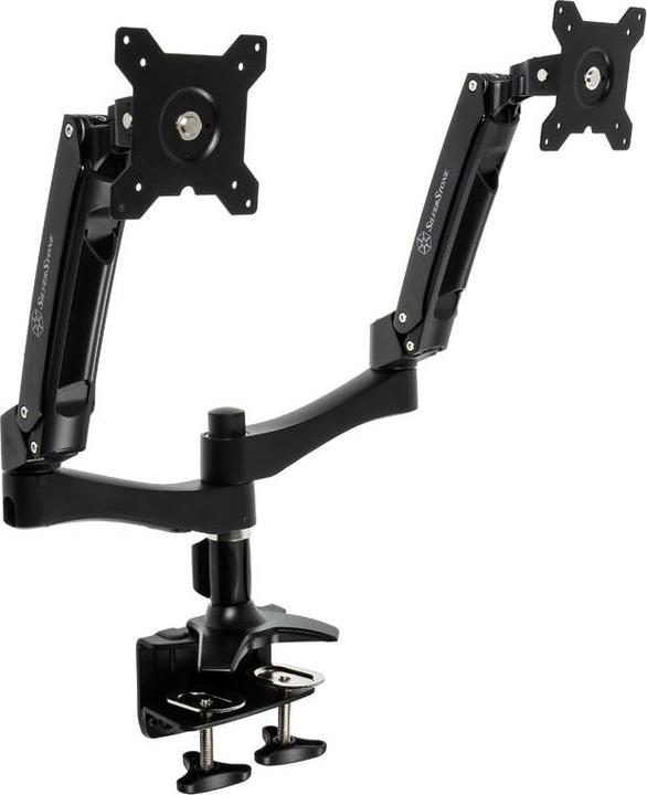 Produktbild Silverstone SST-ARM22BC Dual Monitorhalterung (Tisch, 24", 10 kg)