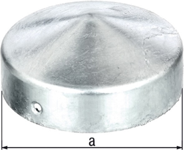 Produktbild GAH Pfostenkappe Ø 80 mm rund flache Form feuerverzinkt