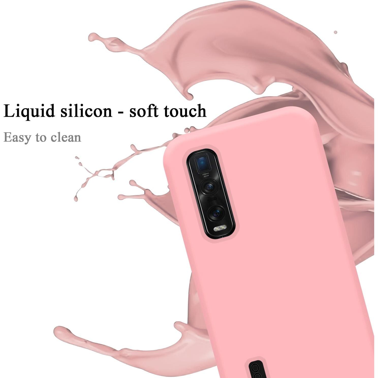 Thumbnail - Cadorabo TPU Liquid Silicone Case Hülle für Oppo FIND X2 PRO (Oppo Find X2 Pro), Smartphone Hülle, Rosa