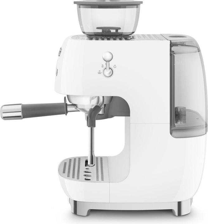 Produktbild Smeg EGF03WHEU Espressomaschine mit Mahlwerk Weiss 50's Style