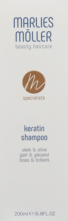 Produktbild Marlies Möller MM Specialists - Keratin Shampoo Sleek & Shine (200 ml, Flüssiges Shampoo)
