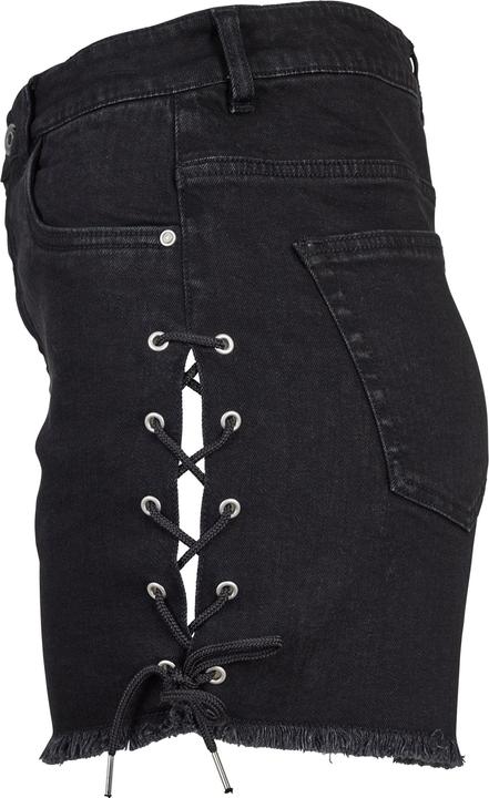 Produktbild Urban Classics Ladies Highwaist Denim Lace Up Shorts (26)