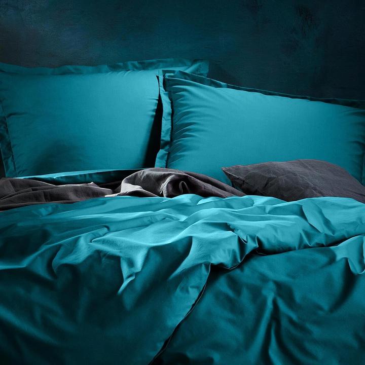 Immagine prodotto Lorena Biancheria da letto Uni Maco-Sateen con orlo a giorno classico (Set di biancheria da letto, 135x200 cm + 80x80 cm)