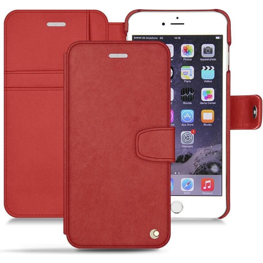Noreve Lederschutzhülle Wallet (Apple iPhone 6s), Smartphone Hülle, Rot