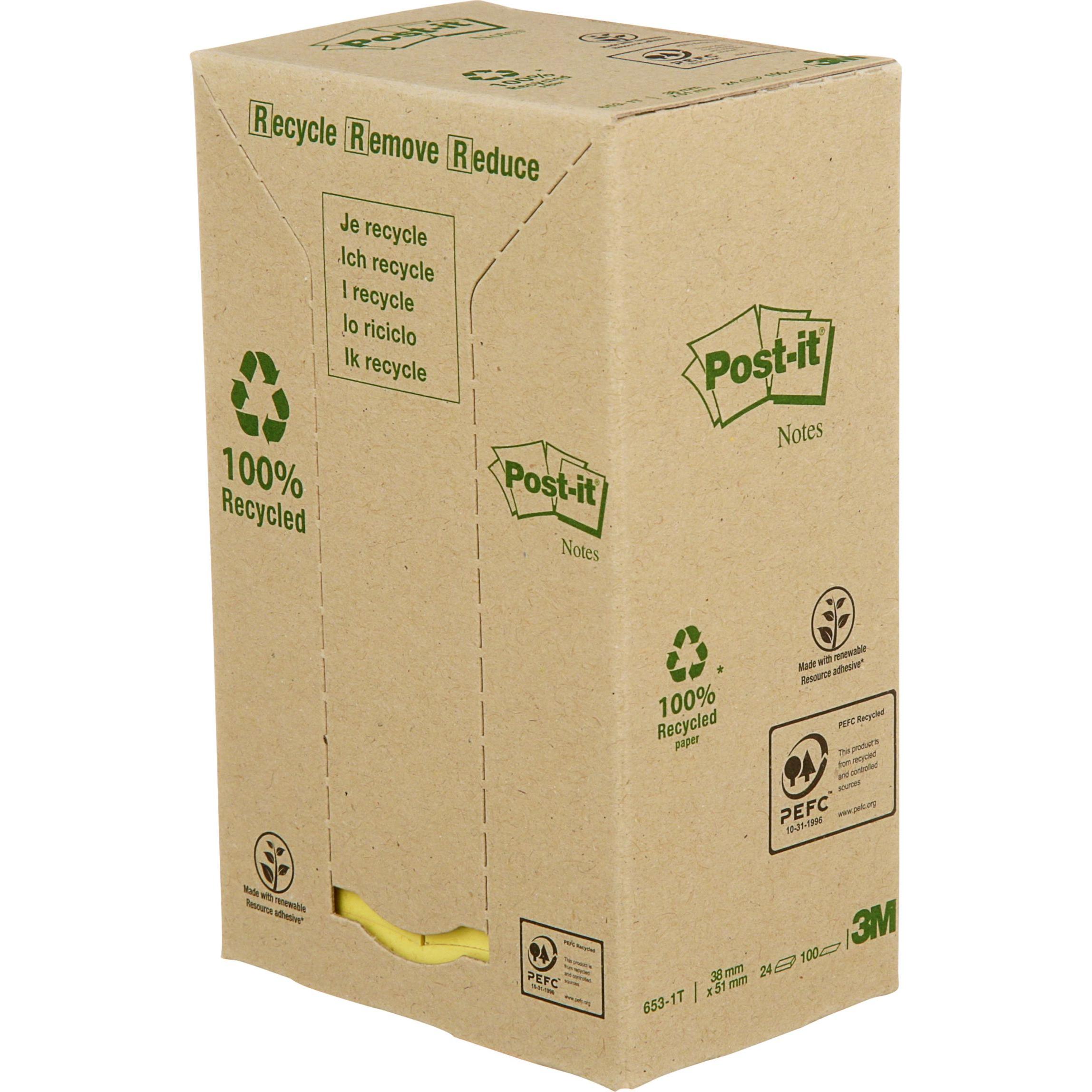 Post-it Recycling (38 x 51 mm) (653-1T)