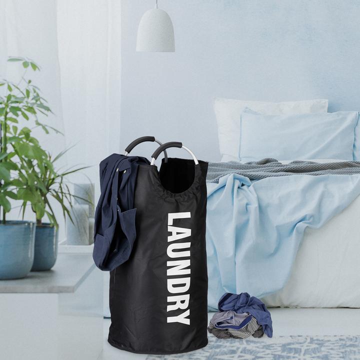 Actual product image Relaxdays Folding Laundry Hamper with Handles (60 l)