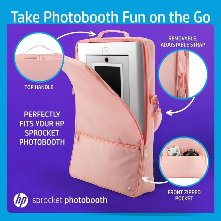 Immagine prodotto HP Photobooth Accessory Case - Pink (1019896765) (Borsa per accessori per fotocamere)