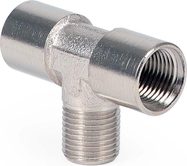 Produktbild Wiltec Airbrush Adapter T-Stück Ersatzteil 2xIG 1xAG 9,51mm (1/8") Verteiler Zubehör