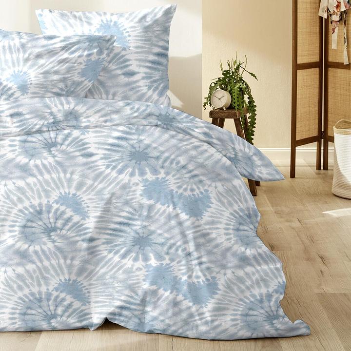 Actual product image Enrico Coss Bettwäsche Glendale blau (Bedding set, 155x220 cm + 80x80 cm)