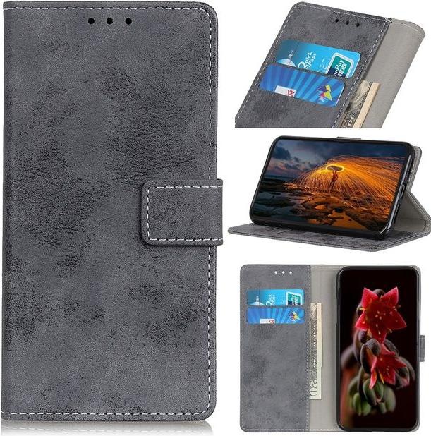 Actual product image MU Style Vintage Leather Bookcover Series (HTC Desire 19+)