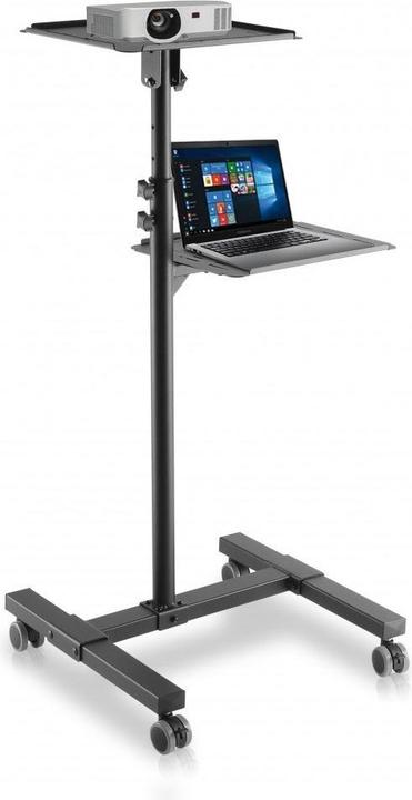Techly Uchwyt do projektorów Wózek Stolik Prezentacyjny do Projektora i Notebooka Mobilny
