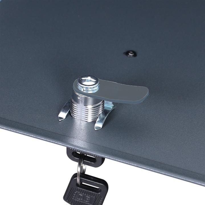 Actual product image Wiltec Letter Box with Newspaper Tube V48 Wall Letter Box Stainless Steel Post Box Anthracite Grey with New