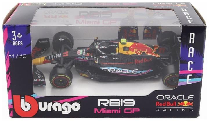 Produktbild Bburago Diecast 1:43 Race F1 Red Bull RB19 Formula 1 2023 Miami GP Sergio Perez Ages 3+ 18-38082