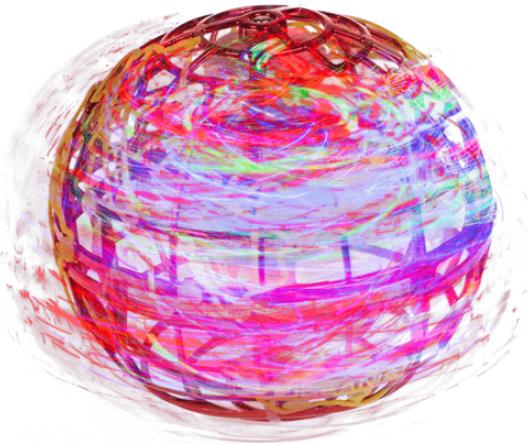 Actual product image Ootb Flying Globe, Magic, red/yellow (9.50 cm)