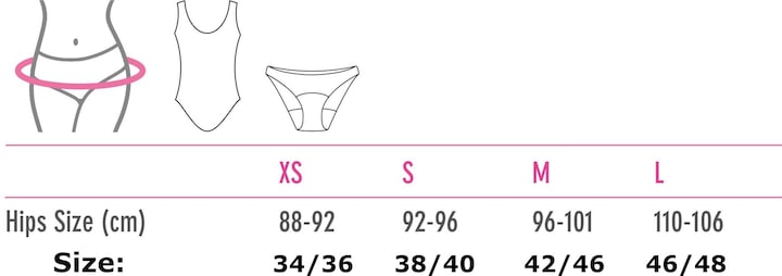 Image du produit Masmi Maillot de bain bio périodique Noir Taille : M - Reuse (M)