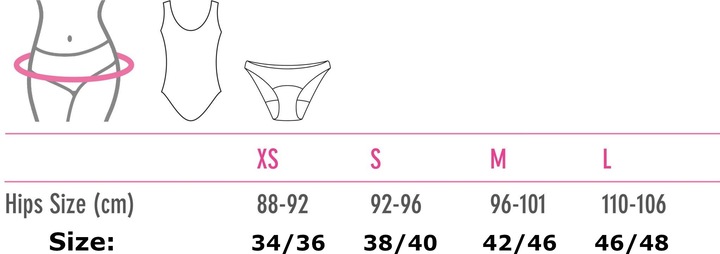 Actual product image Masmi Organic Period Swimsuit Black Size: M - Reuse (M)