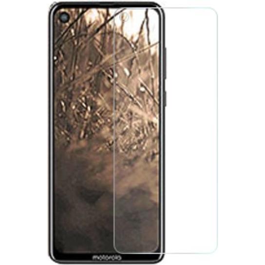 MU Budget Schutzglas Displayschutz (1 Stück, Motorola One Vision), Smartphone Schutzfolie, Transparent