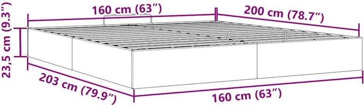 Actual product image VidaXL Ottoman bed (160 x 200 cm)