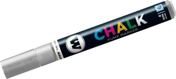 Produktbild Molotow Windowmarker Pump Marker Chalk nachfüllbar 4mm metallic silber (Metallic Silber, 4 mm, 1 x)